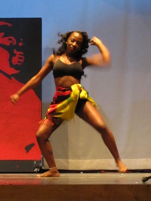 Senior, Nakavia Jones, performed a dance routine to a variety of music.