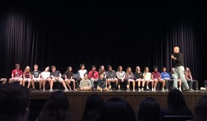 Many students were chosen to be hypnotized as part of the show.